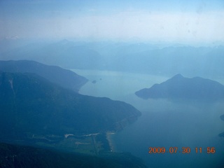 188 6xw. China eclipse - aerial - Canadian Rockies