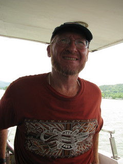 China eclipse - Mango's pictures - Adam on boat ride at West Lake