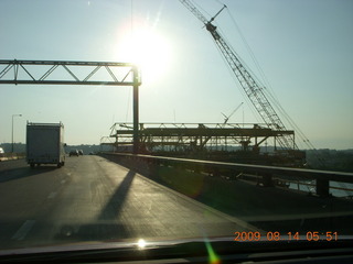 Construction on Mississippi River bridge in Minnesota