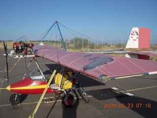 Bagdad Airport ultralight - duct tape repair
