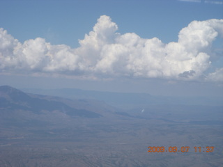 38 6z7. clouds over the mountains