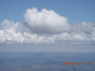 clouds over the mountains