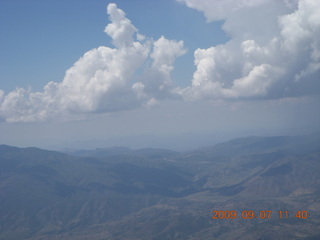 clouds over the mountains