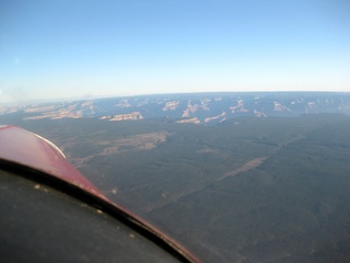 1168 702. aerial - south rim of Grand Canyon ahead
