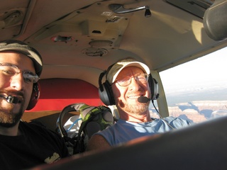 1182 702. aerial - Grand Canyon - Neil and Adam flying in N4372J
