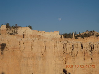 red moonrise in Globe, Arizona