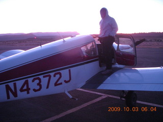 1 703. pre-dawn Neil and N4372J preparing for trip