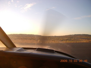 4 703. getting ready for takeoff at BCE on cold morning