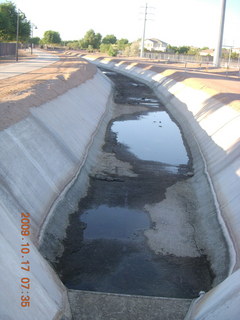 Chandler Airport (CHD) run along canal