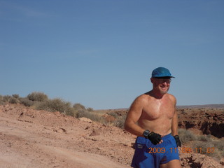 1095 719. Angel Point run - Adam running
