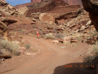 1112 71a. Lathrop trail hike - Adam running