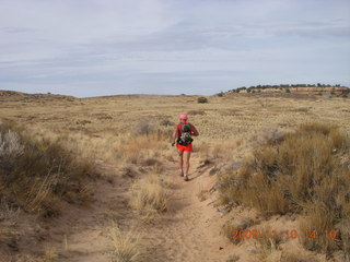 22 71a. Lathrop trail hike - Adam running - back