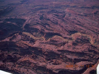 aerial - Utah back-country near Arches National Park - Colorado River