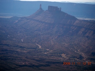 aerial - Canyonlands (CNY) area - Colorado River bridge in Moab