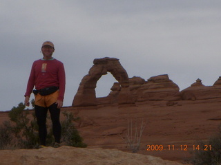 Arches National Park - Devils Garden hike - Adam in rock
