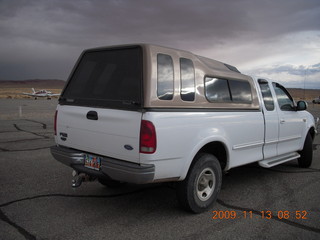 Hanksville Airport (HVE) - LaVar's truck