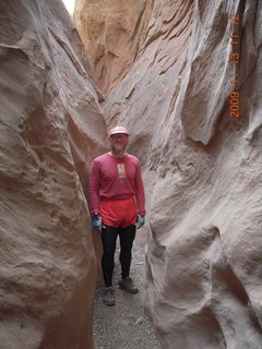 1141 71d. Little Wild Horse Pass slot-canyon hike - Adam