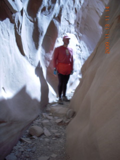 1144 71d. Little Wild Horse Pass slot-canyon hike - Adam