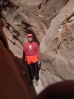 1146 71d. Little Wild Horse Pass slot-canyon hike - Adam