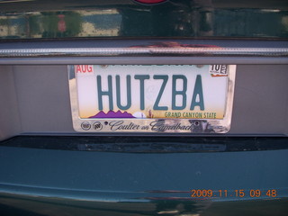 Some nerve misspelling Chutzpah on a license plate