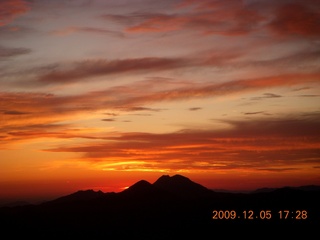 aerial sunset