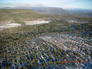 aerial - snow near Payson