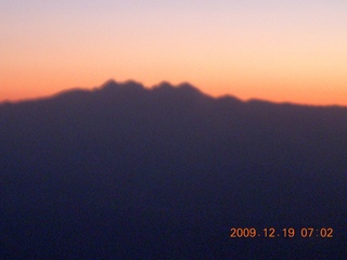 aerial sunrise - Four Peaks