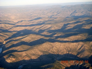 aerial - morning mountains