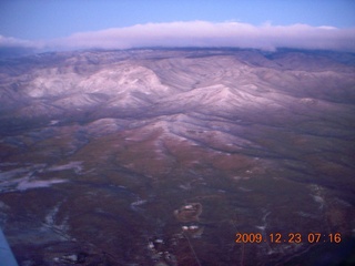 aerial - clouds and mountains