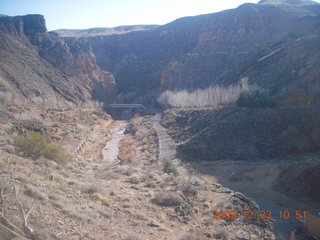 48 72p. view from Virgin River Bridge near Hurricane, Utah