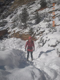1154 72p. Zion National Park - Observation Point hike - Adam