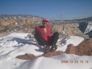 Zion National Park - Observation Point hike - top - Adam