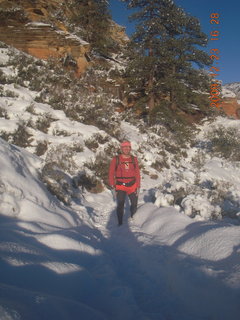 1162 72p. Zion National Park - Observation Point hike - Adam