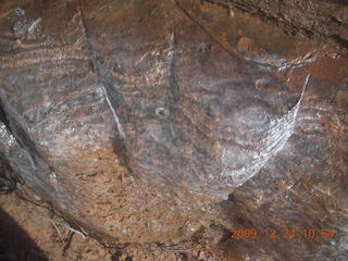 Zion National Park - west rim hike - ice with water underneath