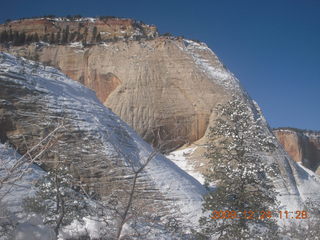 Zion National Park - west rim hike - icicles