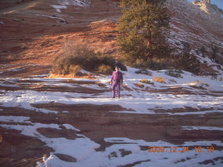 148 72q. Zion National Park - Adam at slickrock stop