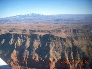 13 72s. aerial - Virgin River and I-15 canyon in Arizona