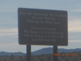 47 72s. sign at Temple Bar Airport (U30)