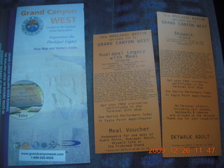 84 72s. Grand Canyon West Skywalk tickets