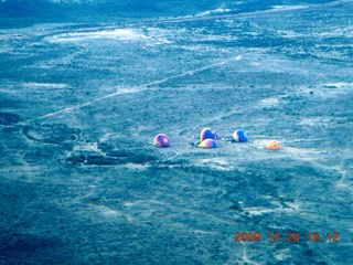 107 72s. aerial - balloons preparing for flight