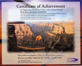 89 72s. my Skywalk certificate