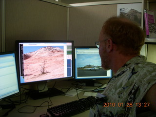 my three monitors at Blackboard - Adam