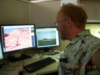my three monitors at Blackboard - Adam