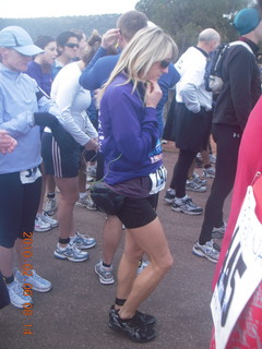 Sedona half-marathon - another runner at start