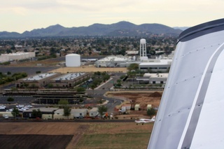 Sean's aerial N4372J over north Phoenix suburbs