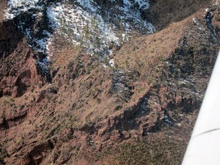 aerial - mountains near Payson (PAN) - small waterfall