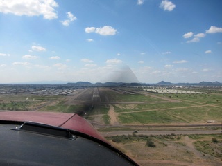 aerial - final approach at Deer Valley (DVT)