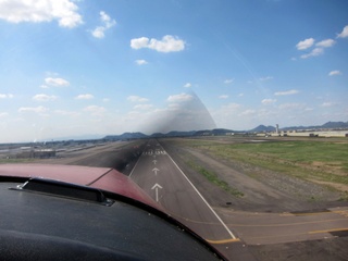 aerial - final approach at Deer Valley (DVT)