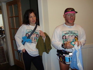 Mercer Island Half Marathon - Judy and Greg before the race