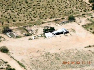 aerial - Cactus Ranch - closeup of nearby airstrip